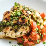 Homemade Pesto-Stuffed Chicken with Tomato Relish recipe photo