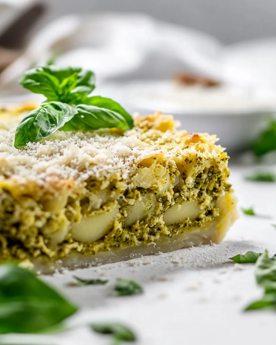 Classic Pesto Bucatini Pie. image