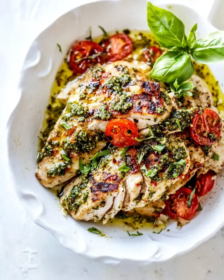 Homemade Pesto Chicken Recipe photo