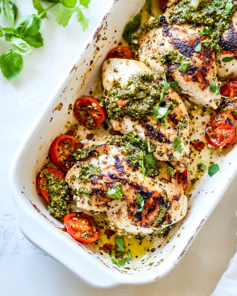 Easy Pesto Chicken Recipe recipe photo
