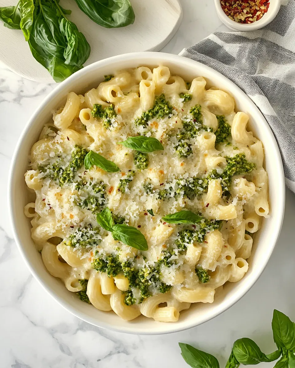 Homemade Pesto Havarti Macaroni photo