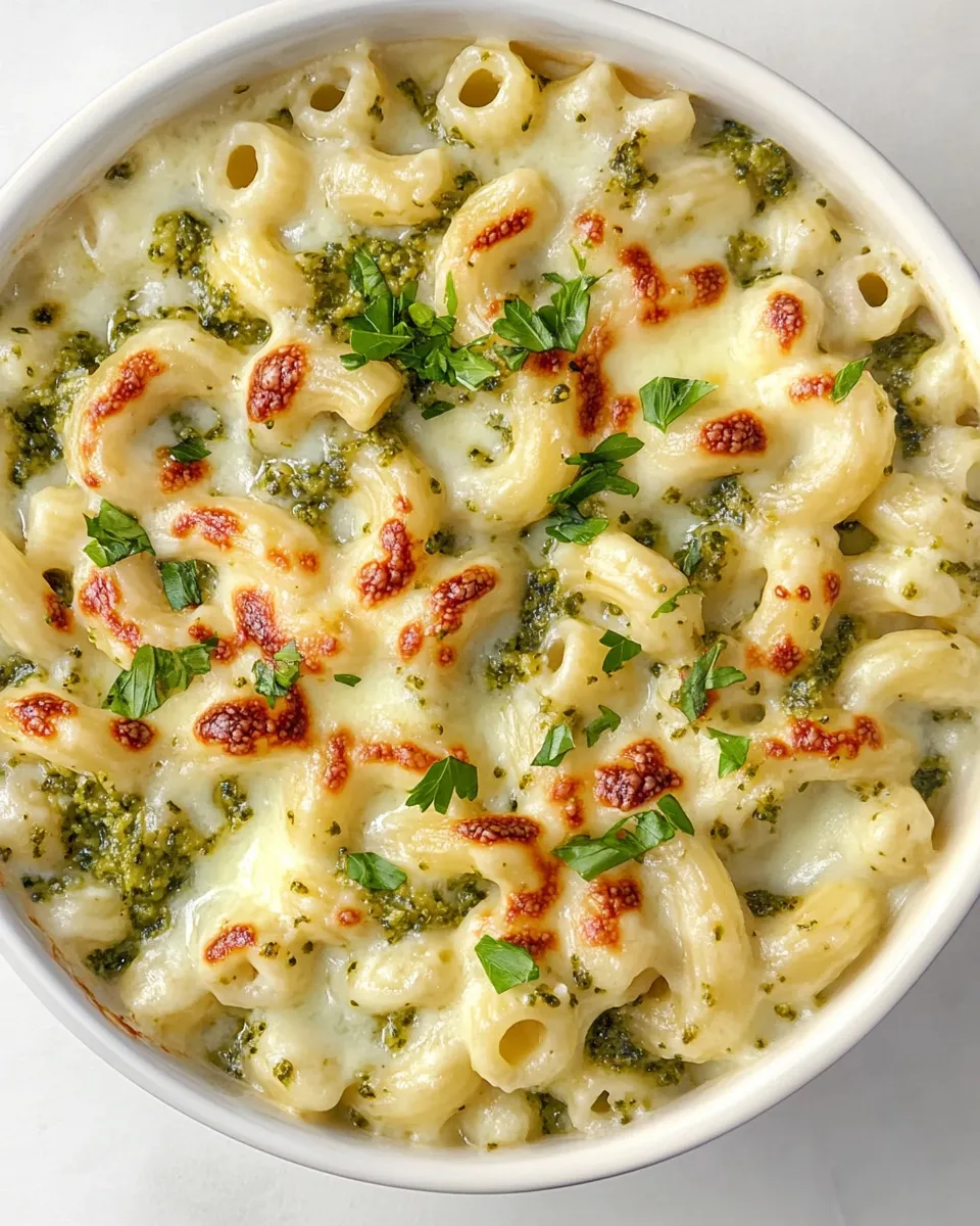 Delicious Pesto Havarti Macaroni dish photo