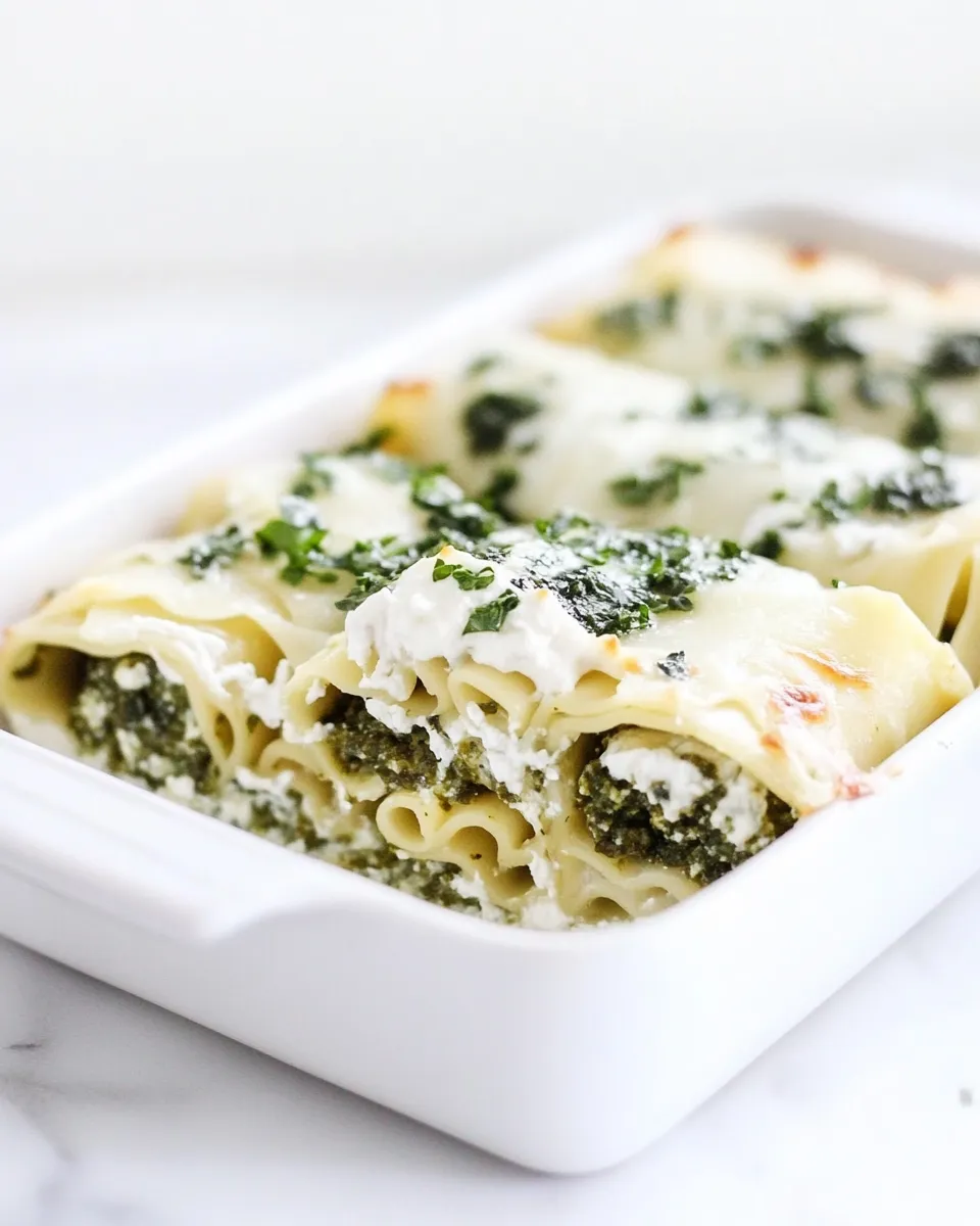 Easy Pesto Lasagna Roll Ups recipe image