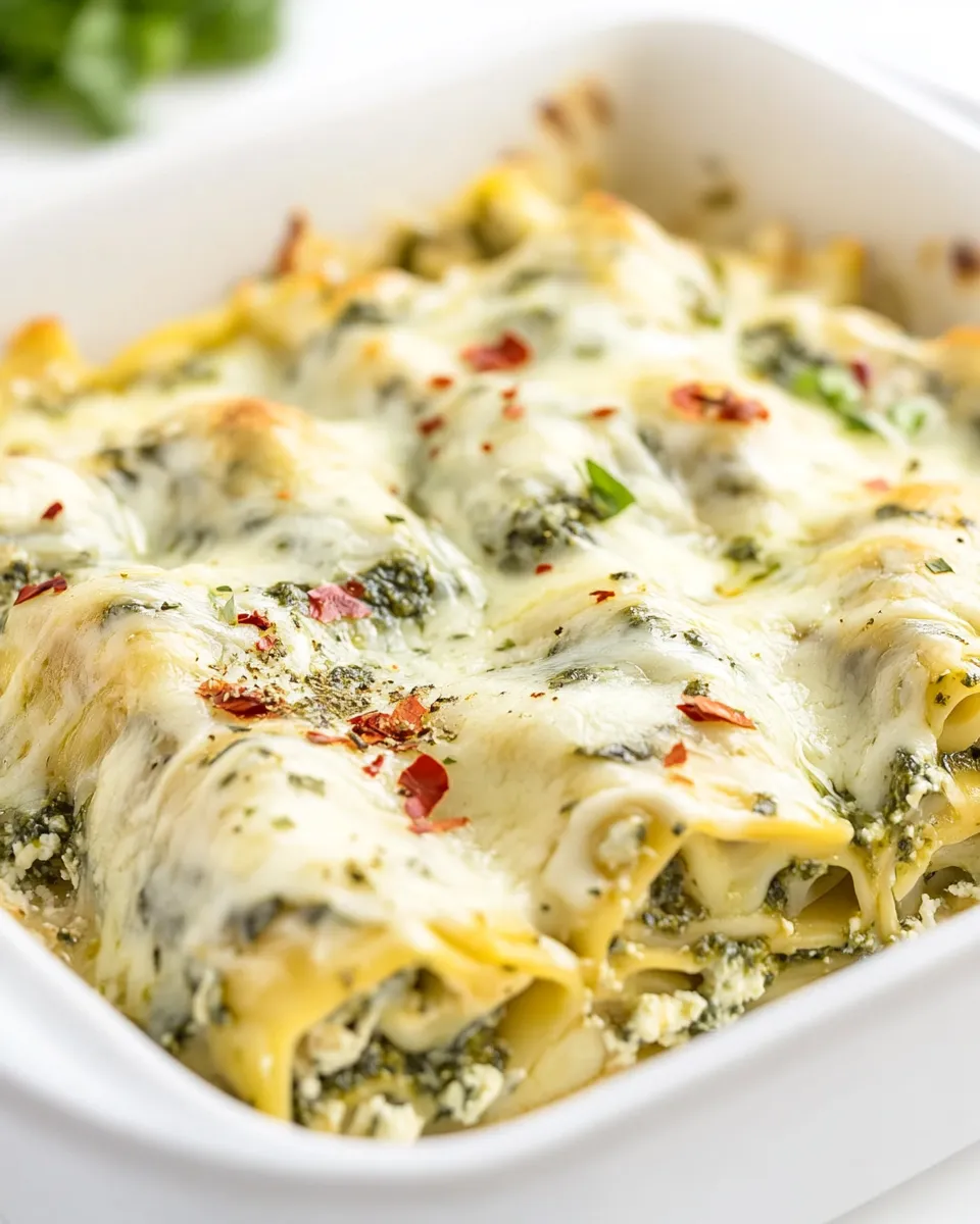 Easy Pesto Lasagna Rolls recipe photo