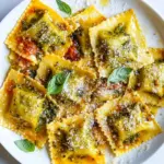 Homemade Pesto Ravioli photo