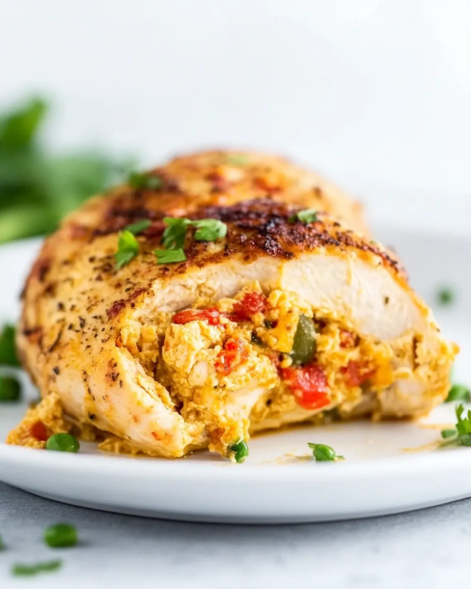 Homemade Pimento Cheese Stuffed Chicken photo