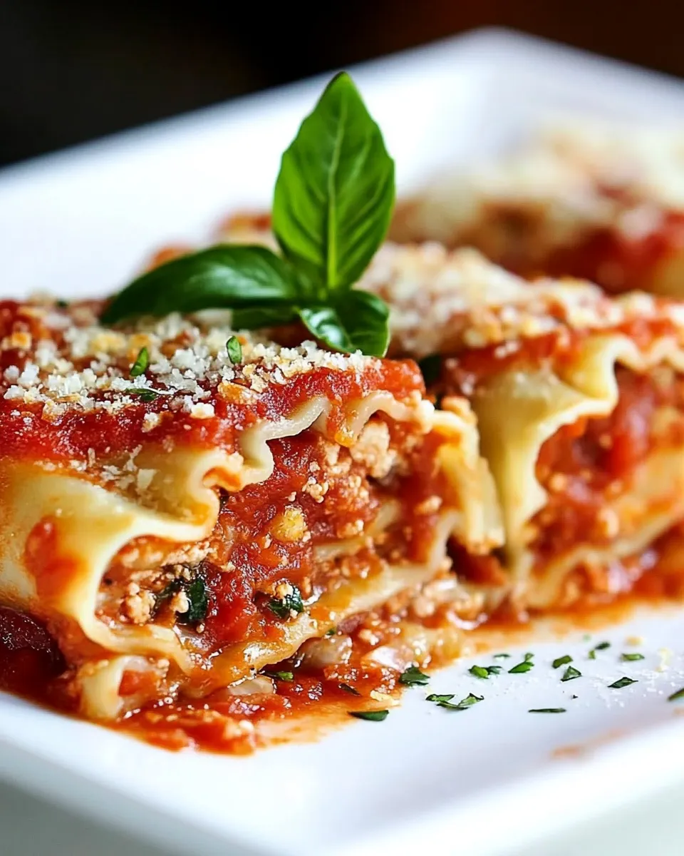 Homemade Pizza Lasagna Rolls photo