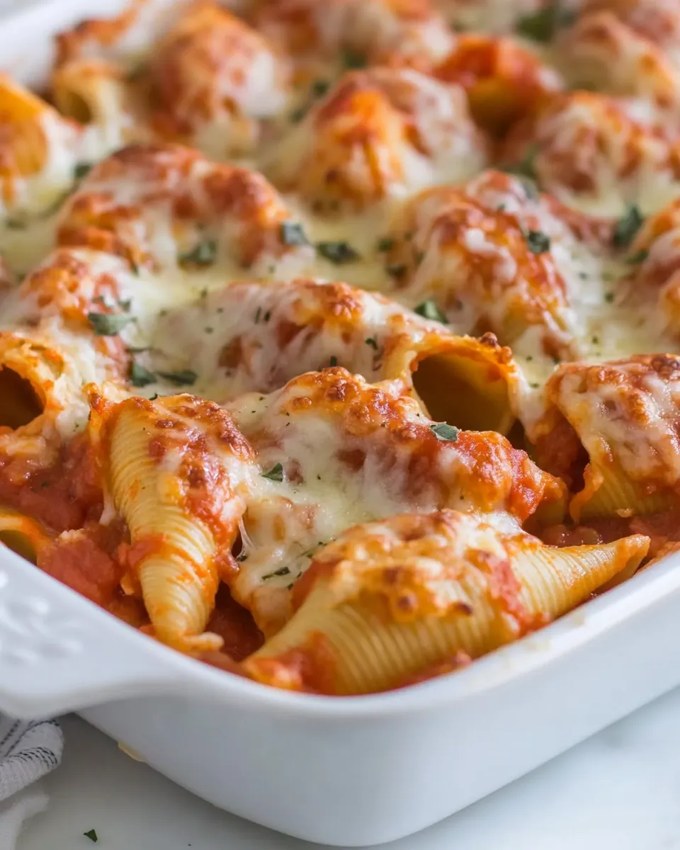 Easy Pizza Stuffed Shells dish photo