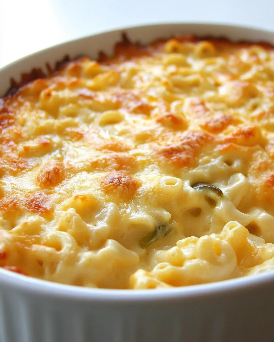 Easy Poblano Macaroni and Cheese recipe photo