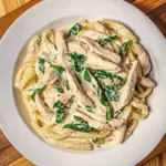 Homemade Pressure Cooker Chicken Alfredo with Jar Sauce photo