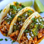 Homemade Pulled Chicken Tacos with Tomatillo Salsa recipe photo