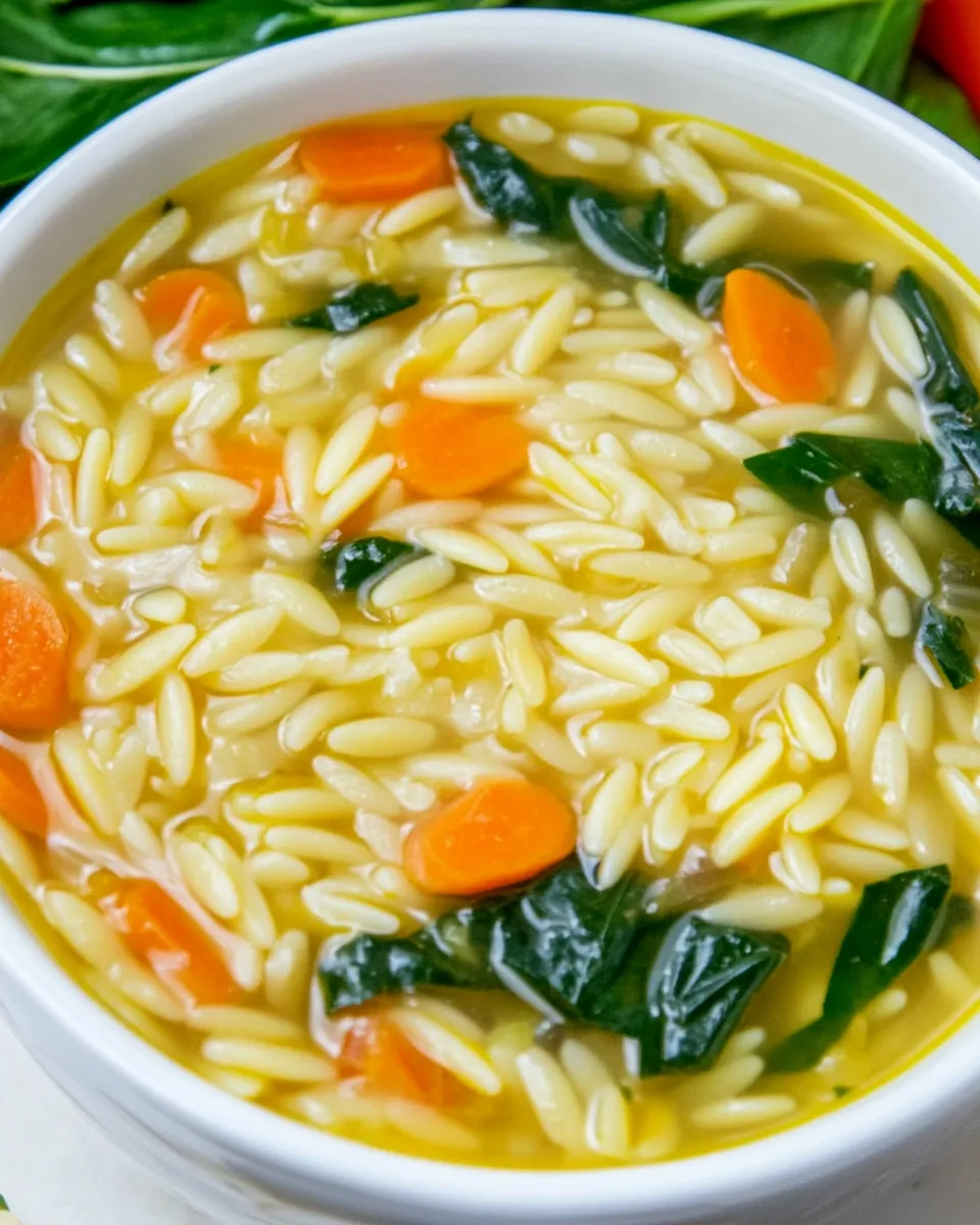 delicious Quick Orzo Soup shot