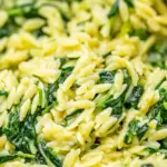 homemade Quick & Easy Creamy Spinach Orzo photo