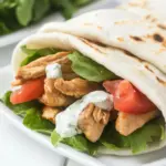 Homemade Quick and Easy Chicken Gyros with Tzatziki Sauce photo