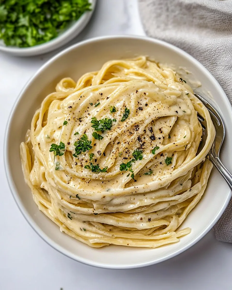 easy Quick and Easy Fettuccine Alfredo for One picture