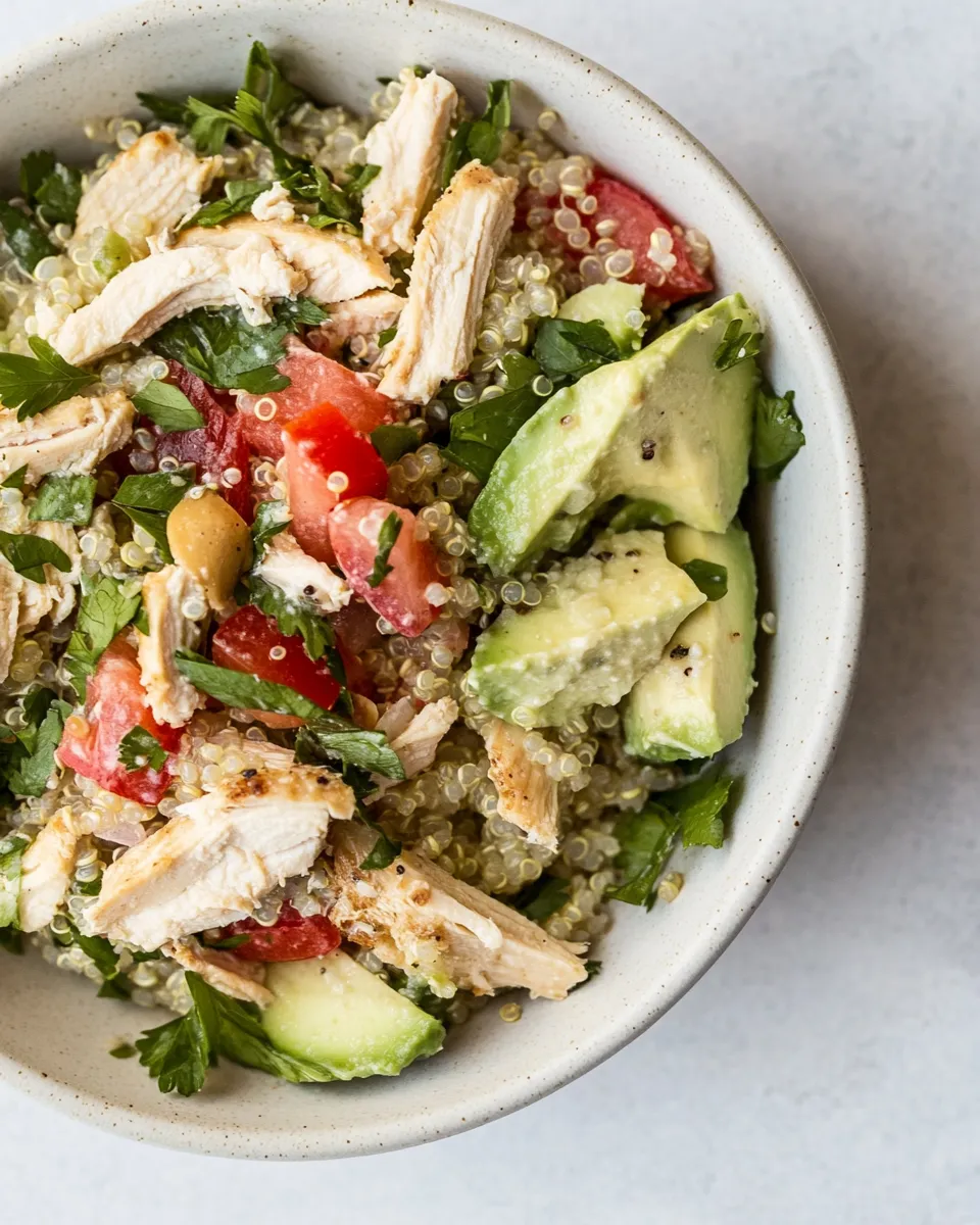 Easy Ranch Chicken Quinoa Salad recipe photo