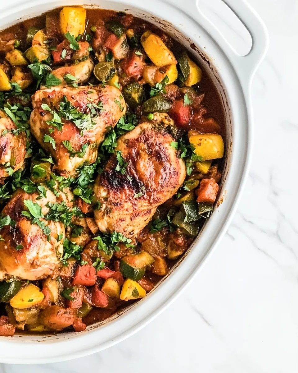 Easy Ratatouille Baked Chicken recipe image