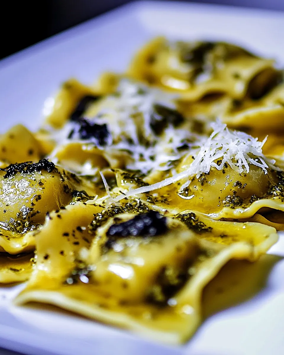 Classic Ravioli with Pesto Sauce Recipe image