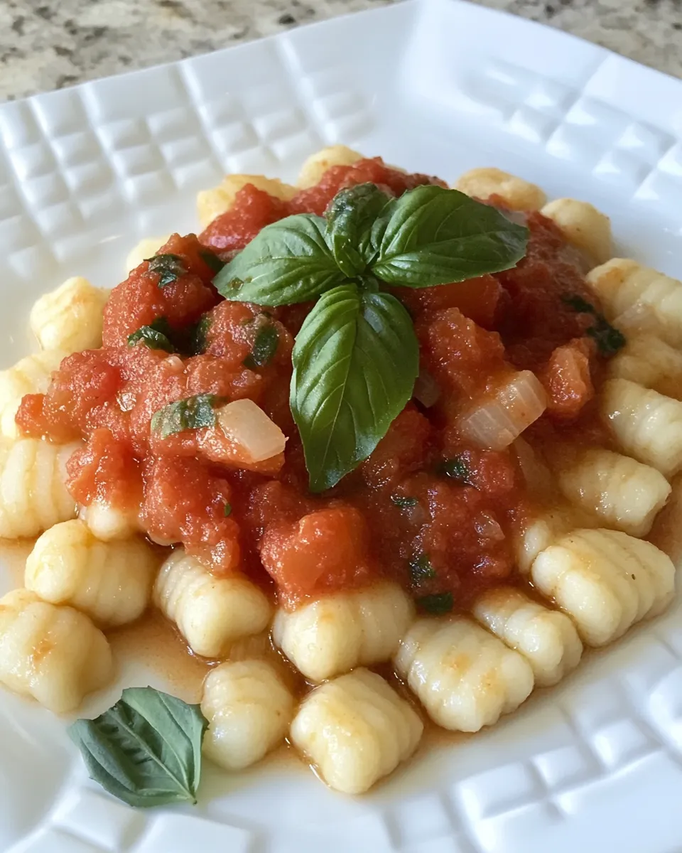 Homemade Ricotta Gnocchi with Marinara photo