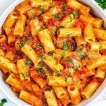 Homemade Rigatoni Arrabbiata photo