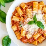 Homemade Rigatoni Pomodoro photo