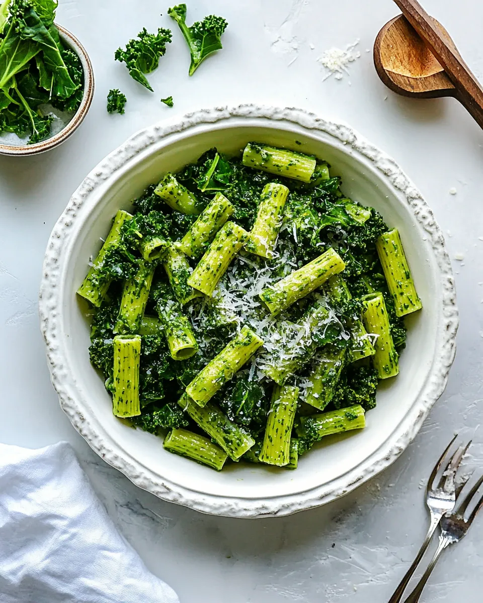 Classic Rigatoni with Easy Kale Sauce image