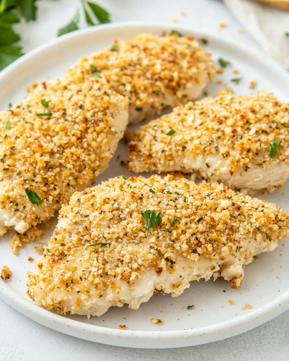 Delicious Ritz Cracker Chicken plate image