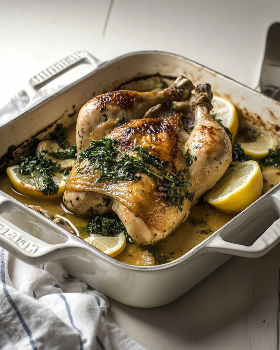 Delicious Roast chicken with lemon & oregano dish photo