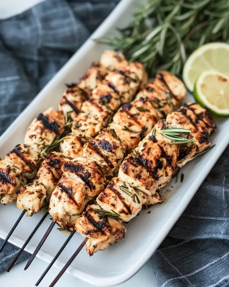 Homemade Rosemary Chicken Skewers photo