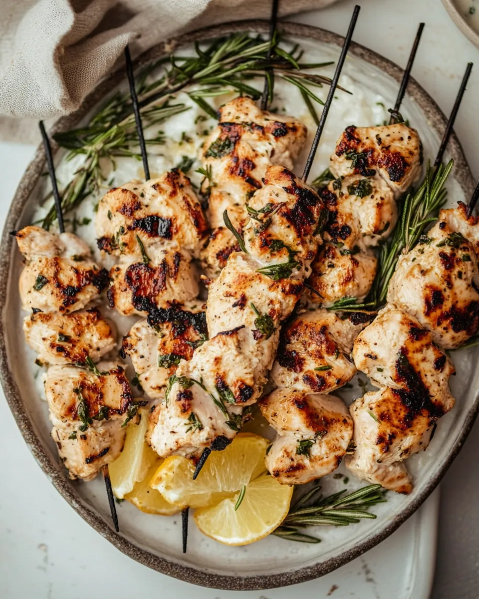 Delicious Rosemary Chicken Skewers dish photo