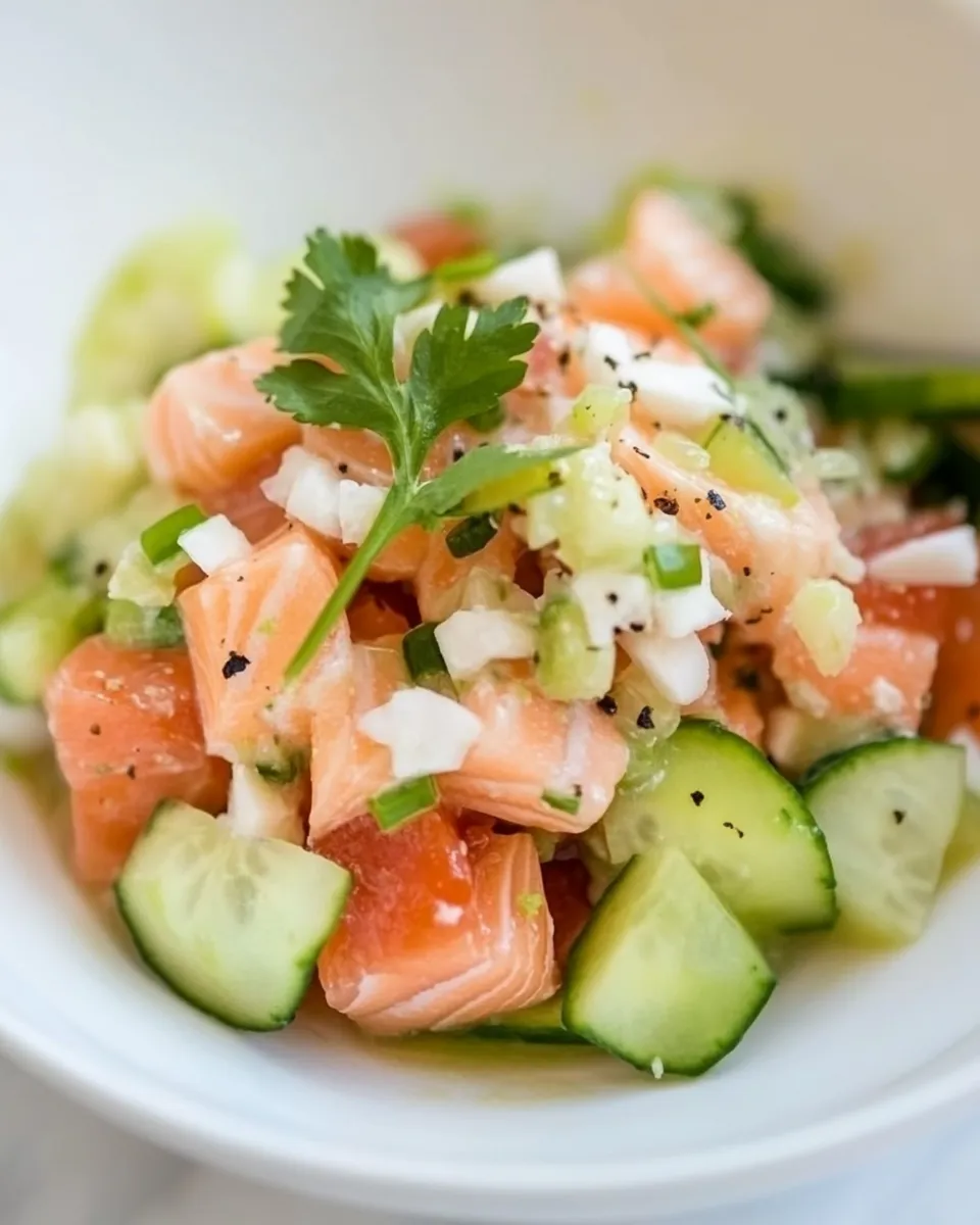 Fresh Salmon Ceviche recipe photo