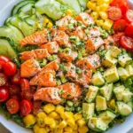 Homemade Salmon Cobb Salad Recipe dish photo