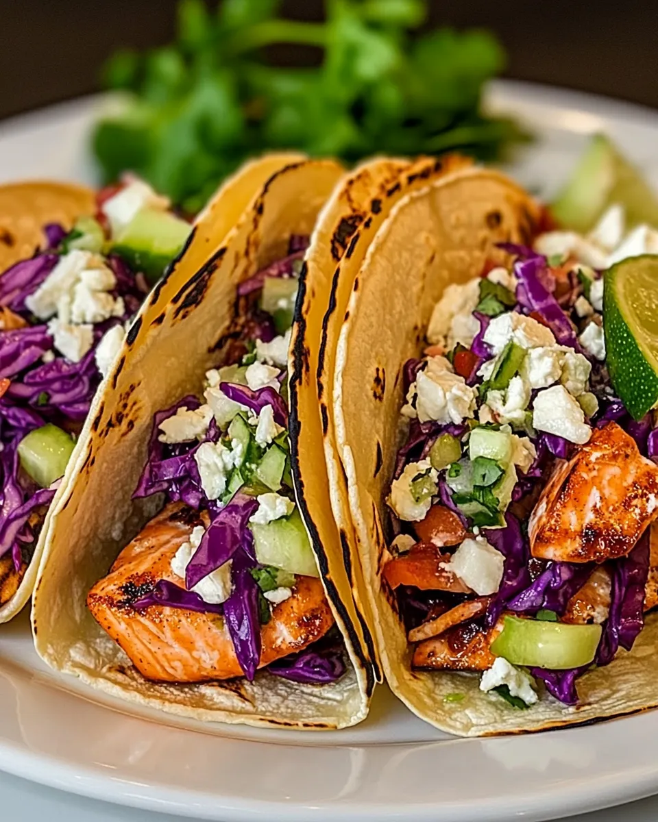 Classic Salmon Tacos Recipe (with Mexican Slaw) image