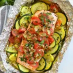 Easy Salmon and Summer Veggies in Foil photo