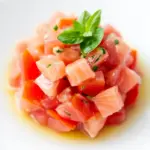Homemade Salmon and Tomato Tartare photo