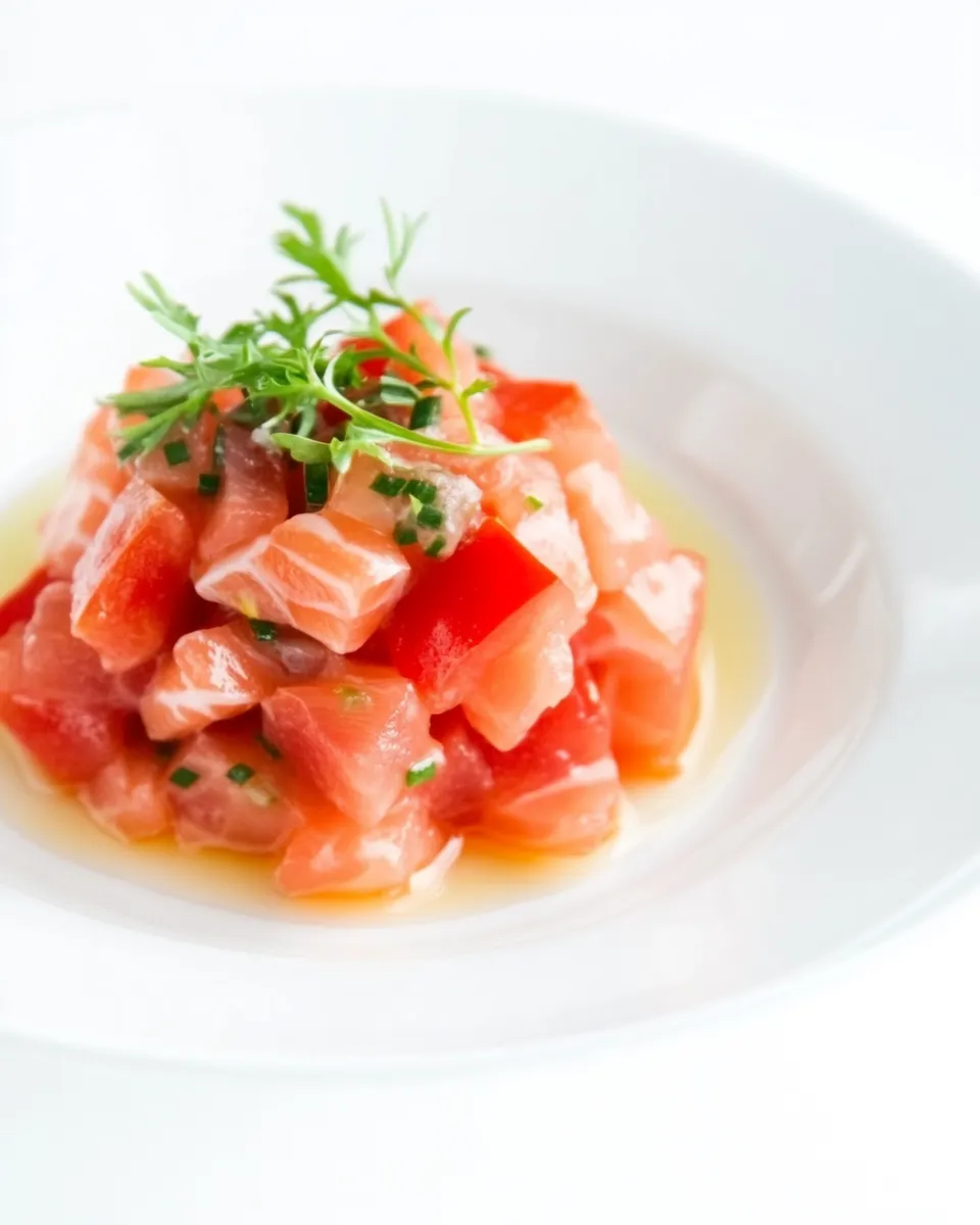 Classic Salmon and Tomato Tartare image