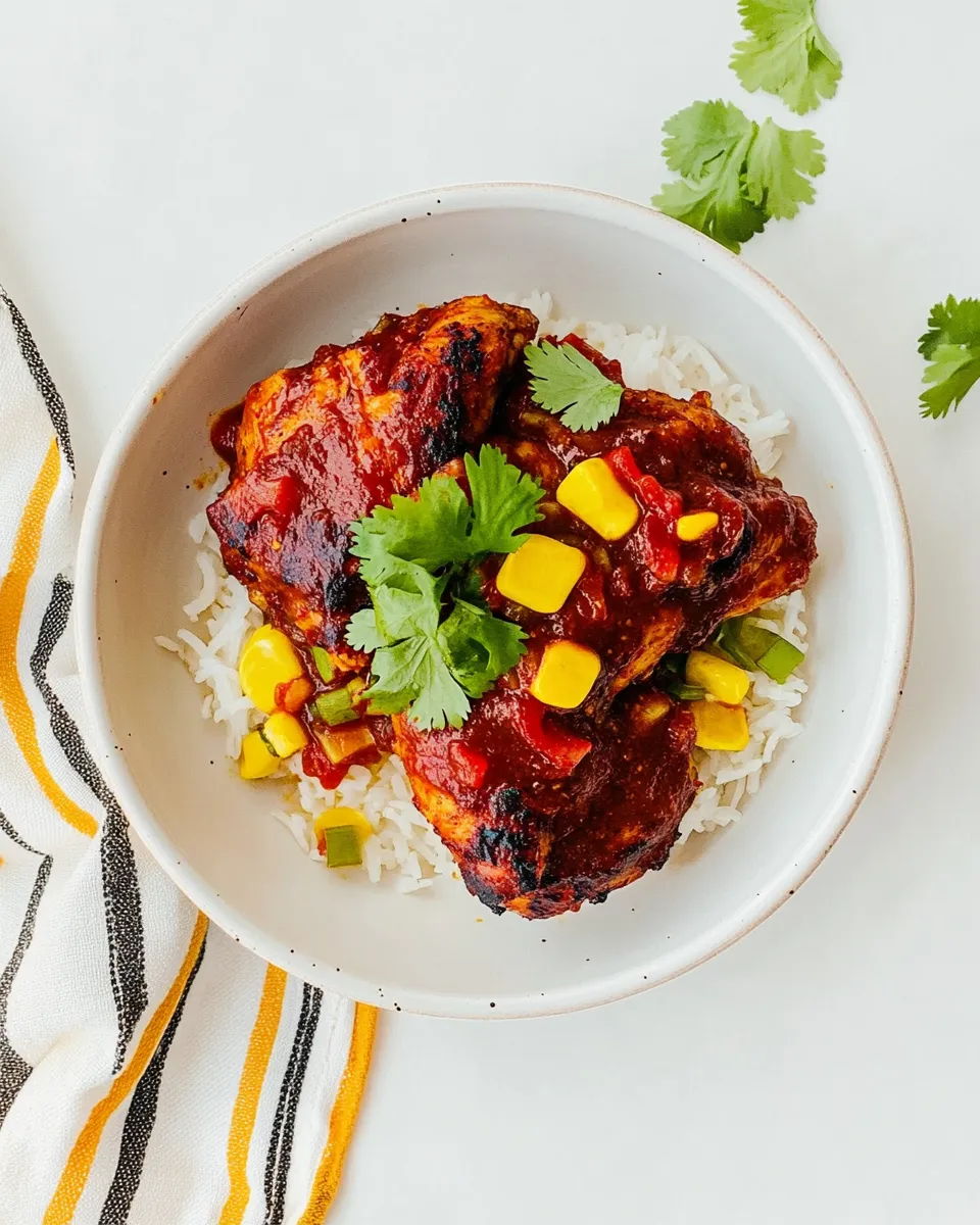 delicious Salsa Chicken Crockpot shot