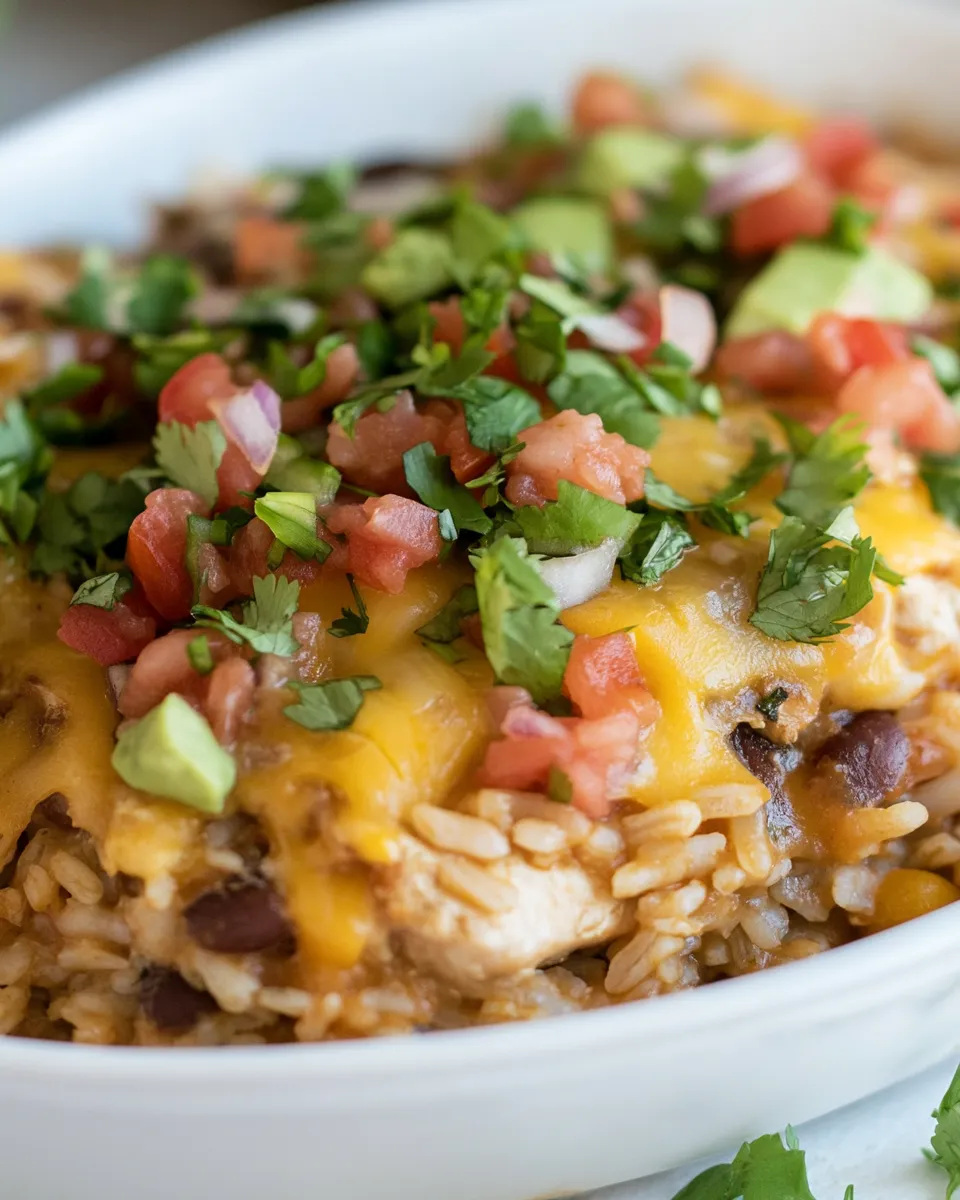 Homemade Salsa Chicken Rice Skillet photo