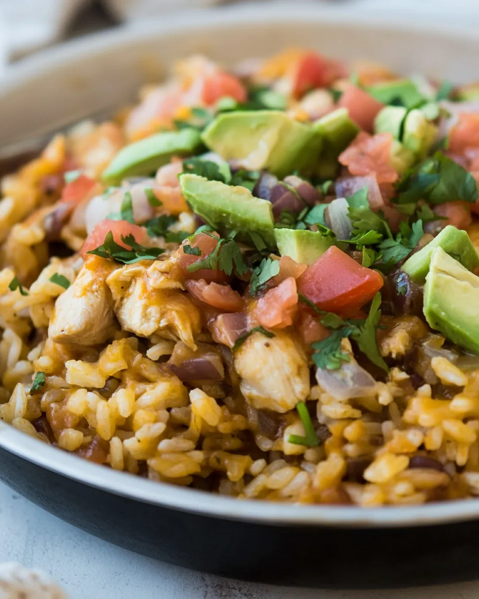 Classic Salsa Chicken Rice Skillet image