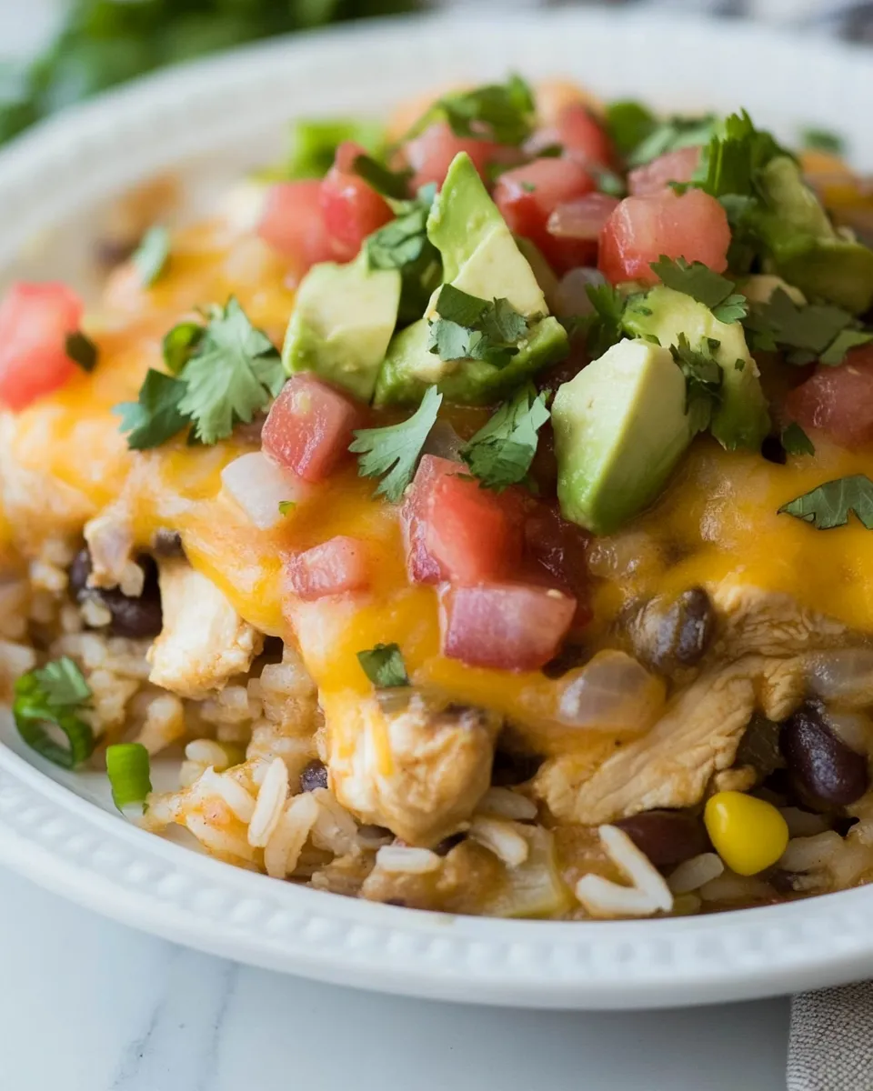 Delicious Salsa Chicken Rice Skillet dish photo