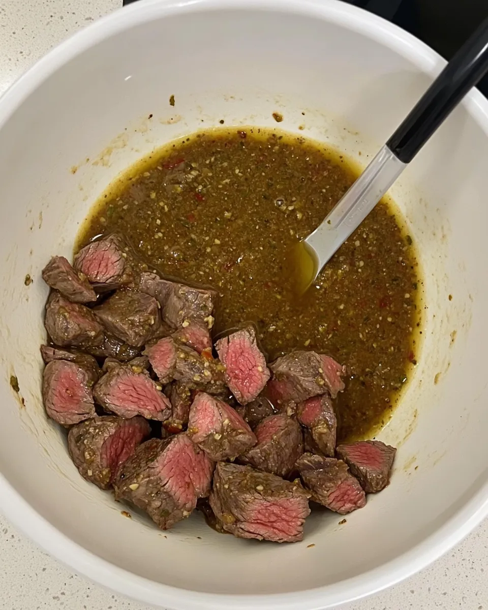Delicious Salsa Marinade For Steak plate image
