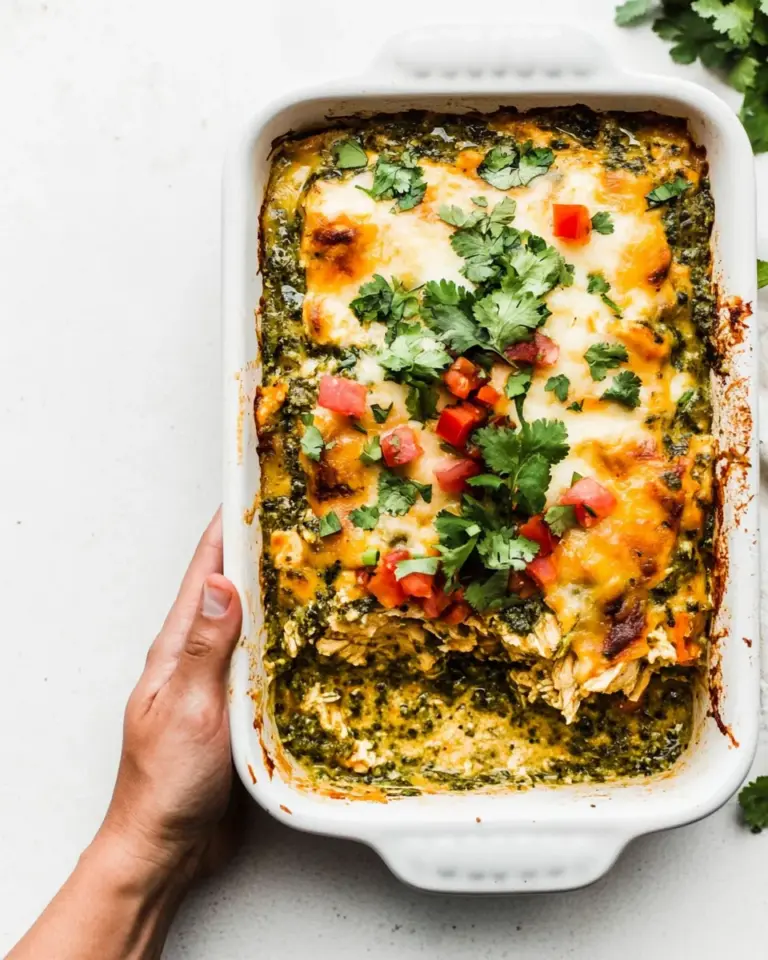 Homemade Salsa Verde Chicken Casserole photo