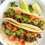 Homemade Salsa Verde Ground Beef Tacos photo