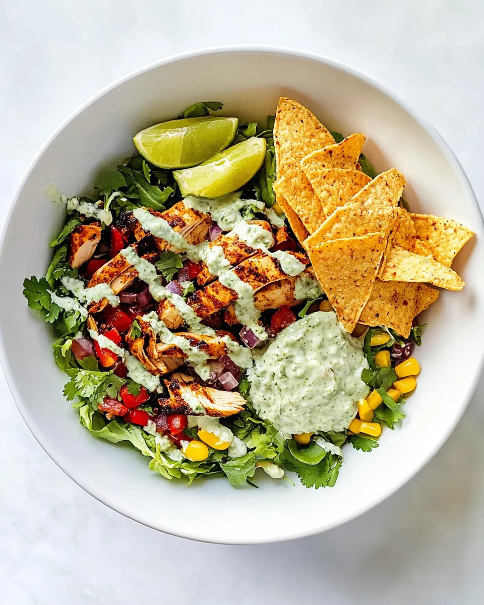 Classic Santa Fe Chicken Salad food shot