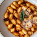 homemade Saucy Sun Dried Tomato Gnocchi. photo