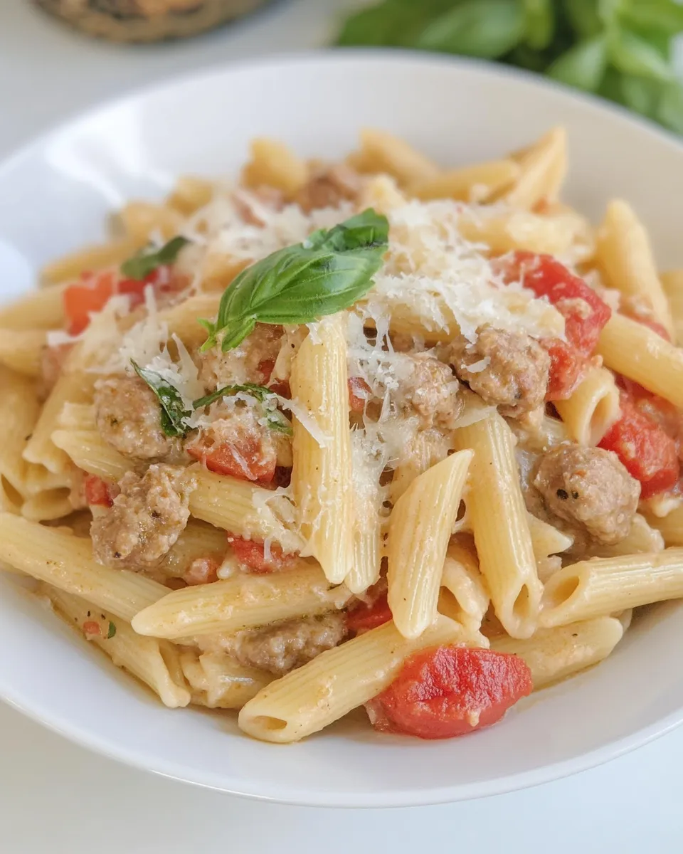 Homemade Sausage Penne Pasta photo