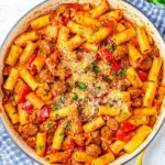 Homemade Sausage Rigatoni Pasta Skillet photo
