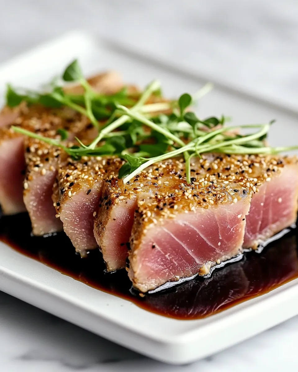 Homemade Seared Ahi Tuna recipe photo