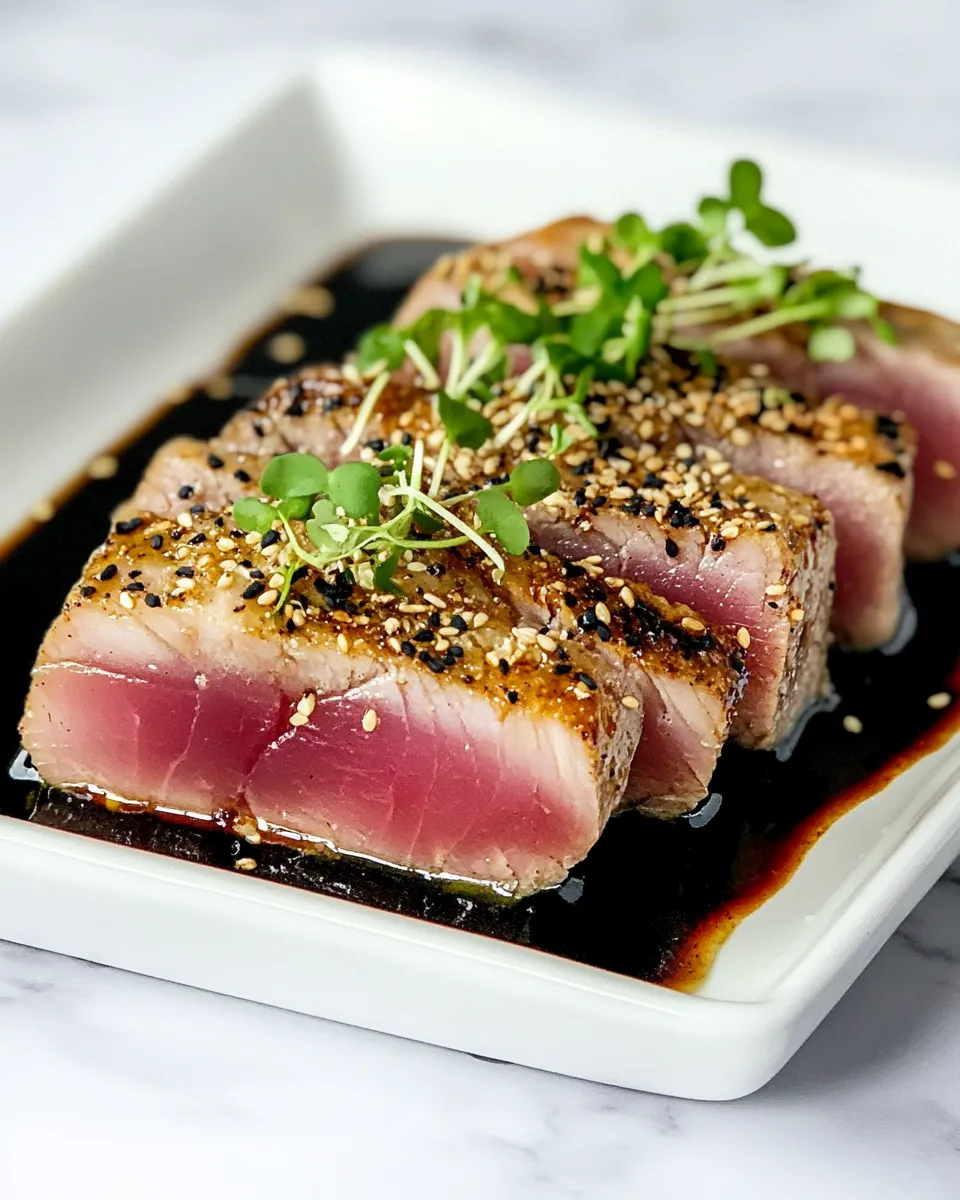 Easy Seared Ahi Tuna food shot