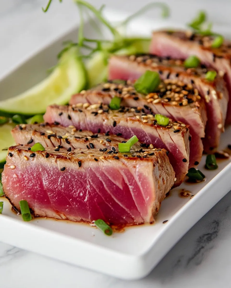 Classic Seared Ahi Tuna Steak dish photo